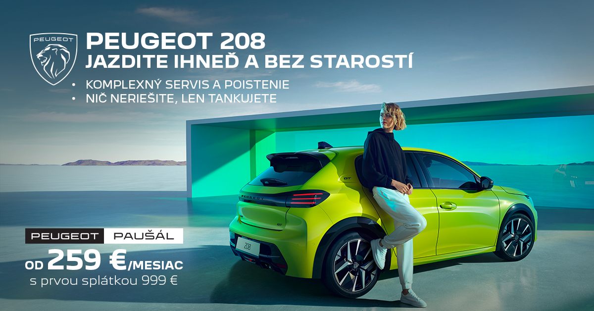 Peugeot 208 paušál